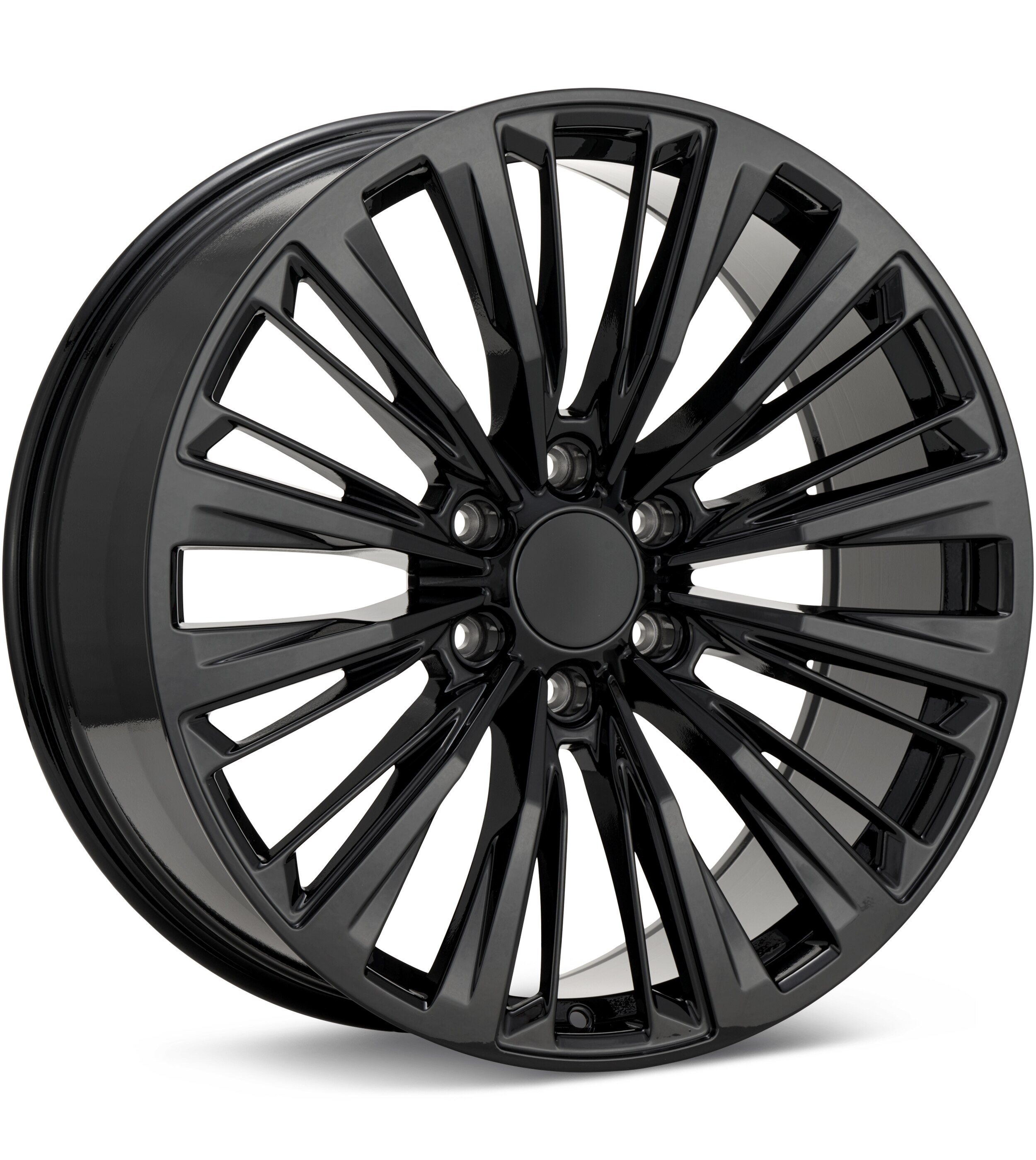 Voxx Replica ES5 Gloss Black Wheels 22 In 22x9 +28 ES5 229-6139-28GB