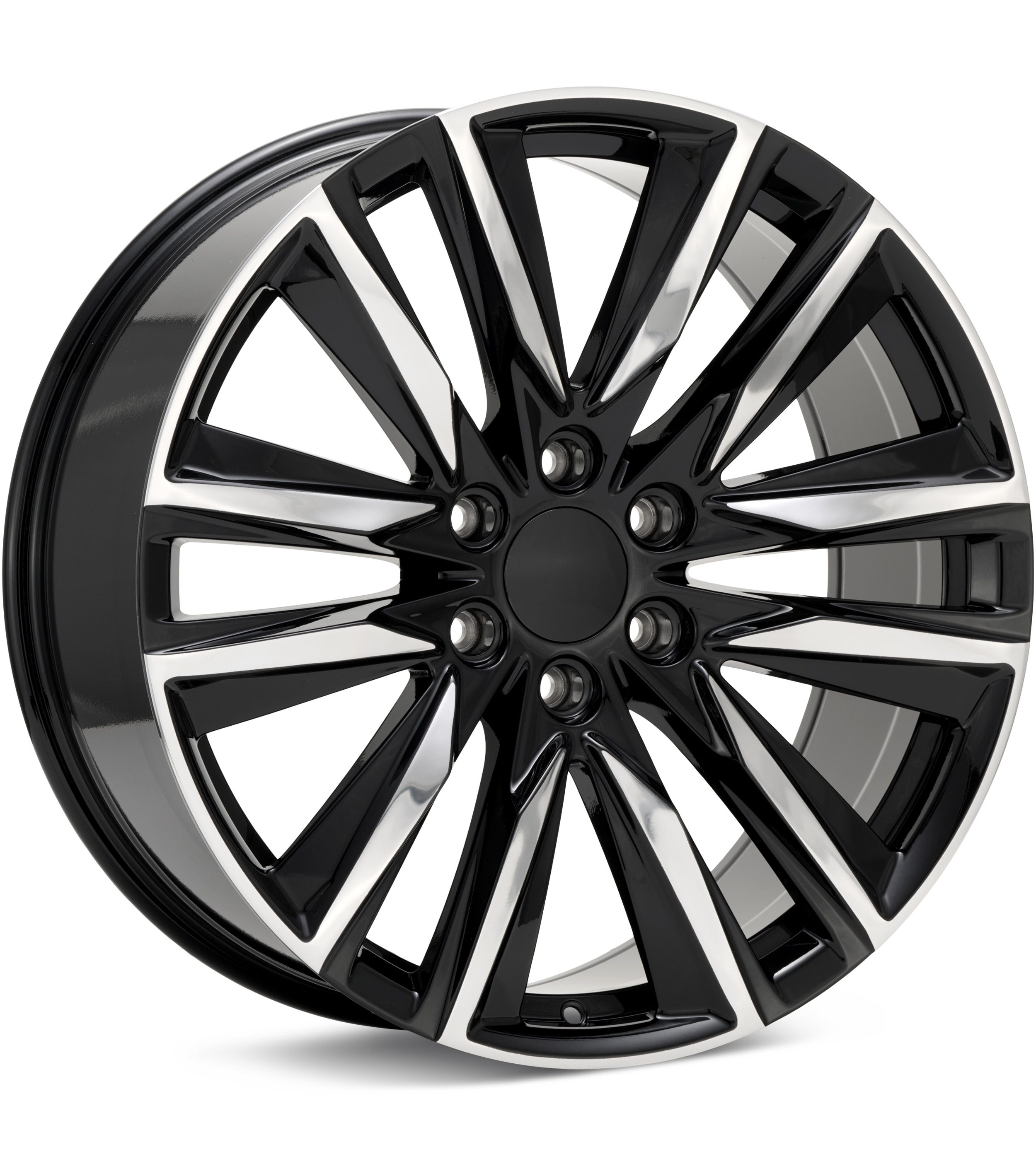 Voxx Replica ES6 Machined w/Gloss Black Accent Wheels 20 In 20x9 +28 ES6290-6139-28GBF