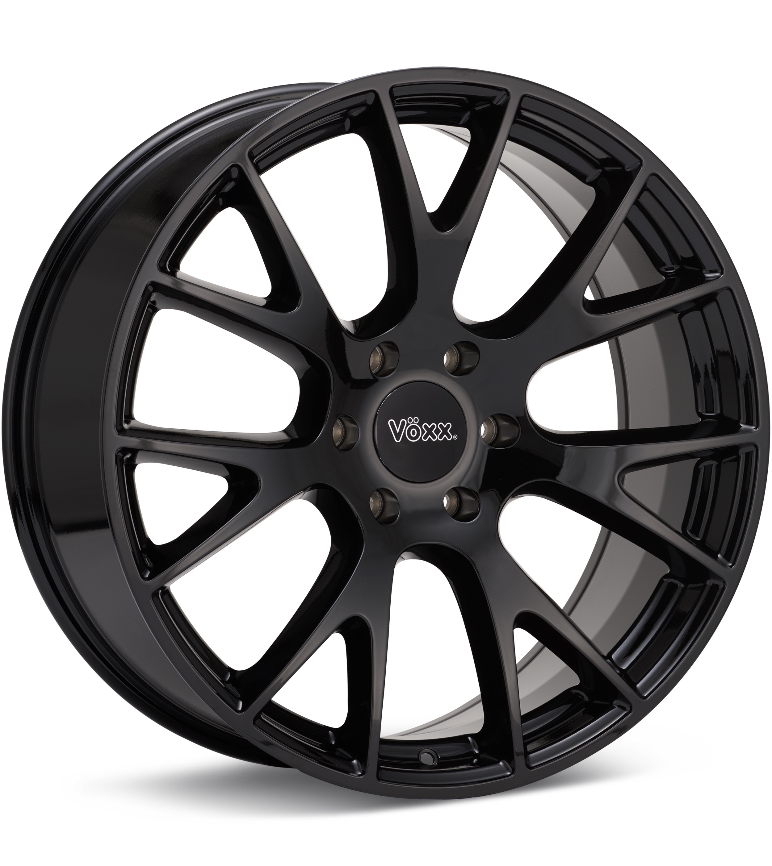 Voxx Replica Hellcat T Gloss Black Wheels 22 In 22x9 +18