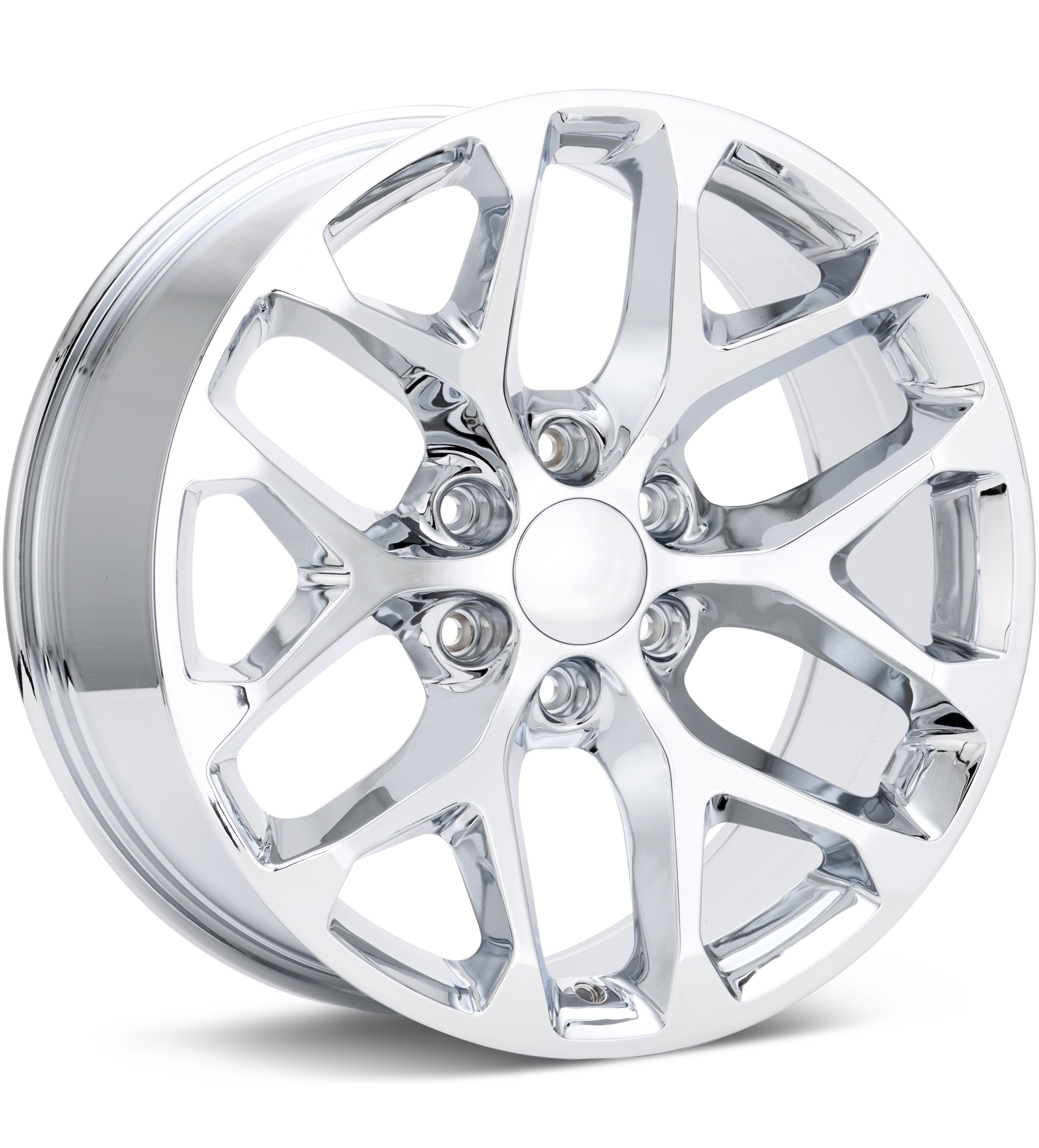 Voxx Replica Snowflake Chrome Plated Wheels 22 In 22x9 +24