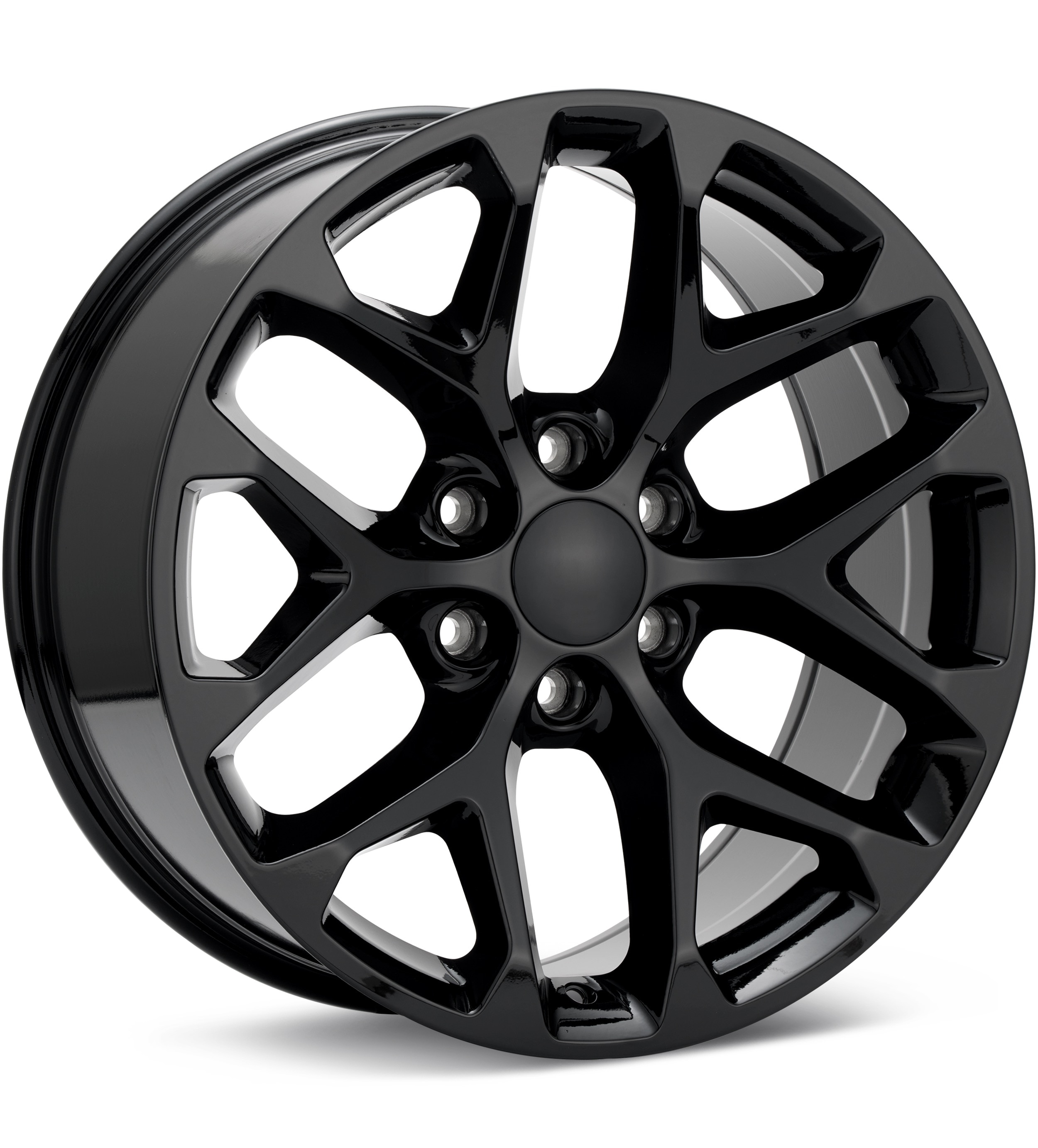 Voxx Replica Snowflake Gloss Black Wheels 22 In 22x9 +24