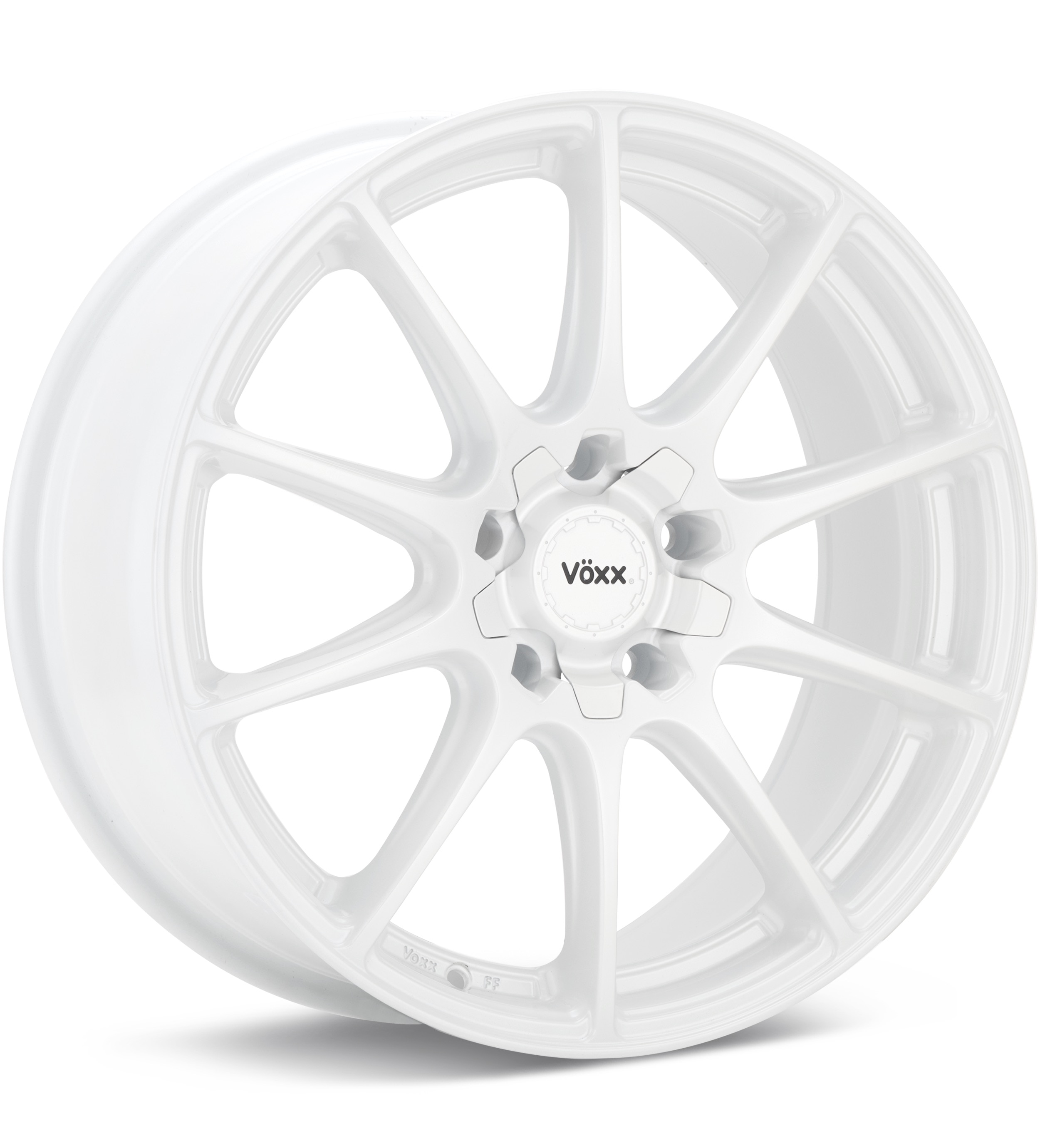 Voxx Road Wheels Cotto White Wheels 18 In 18x8 +40 COT880-5008-40W