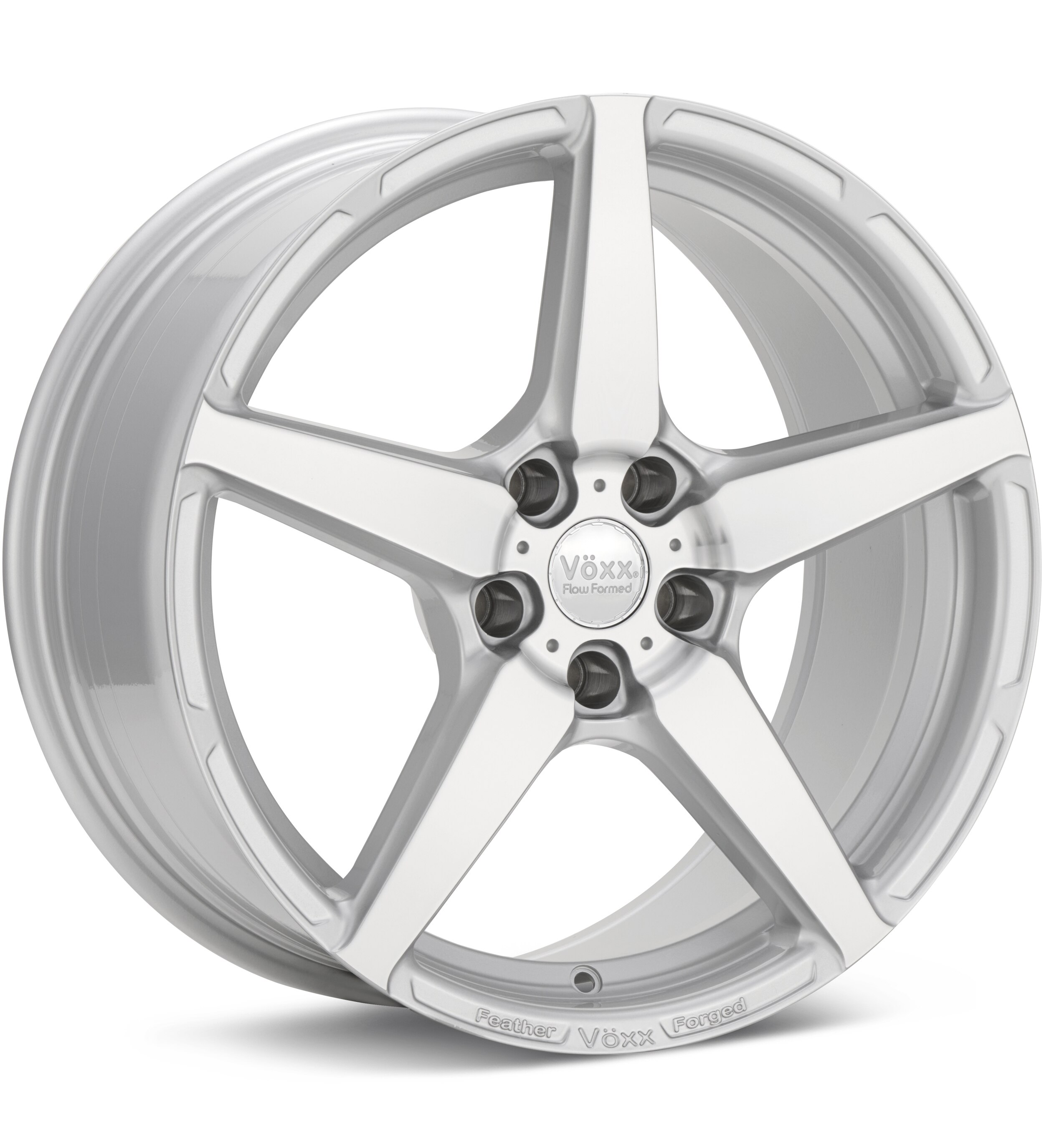 Voxx Road Wheels Modena Silver Machined w/Clearcoat Wheels 18 In 18x8.5 +42