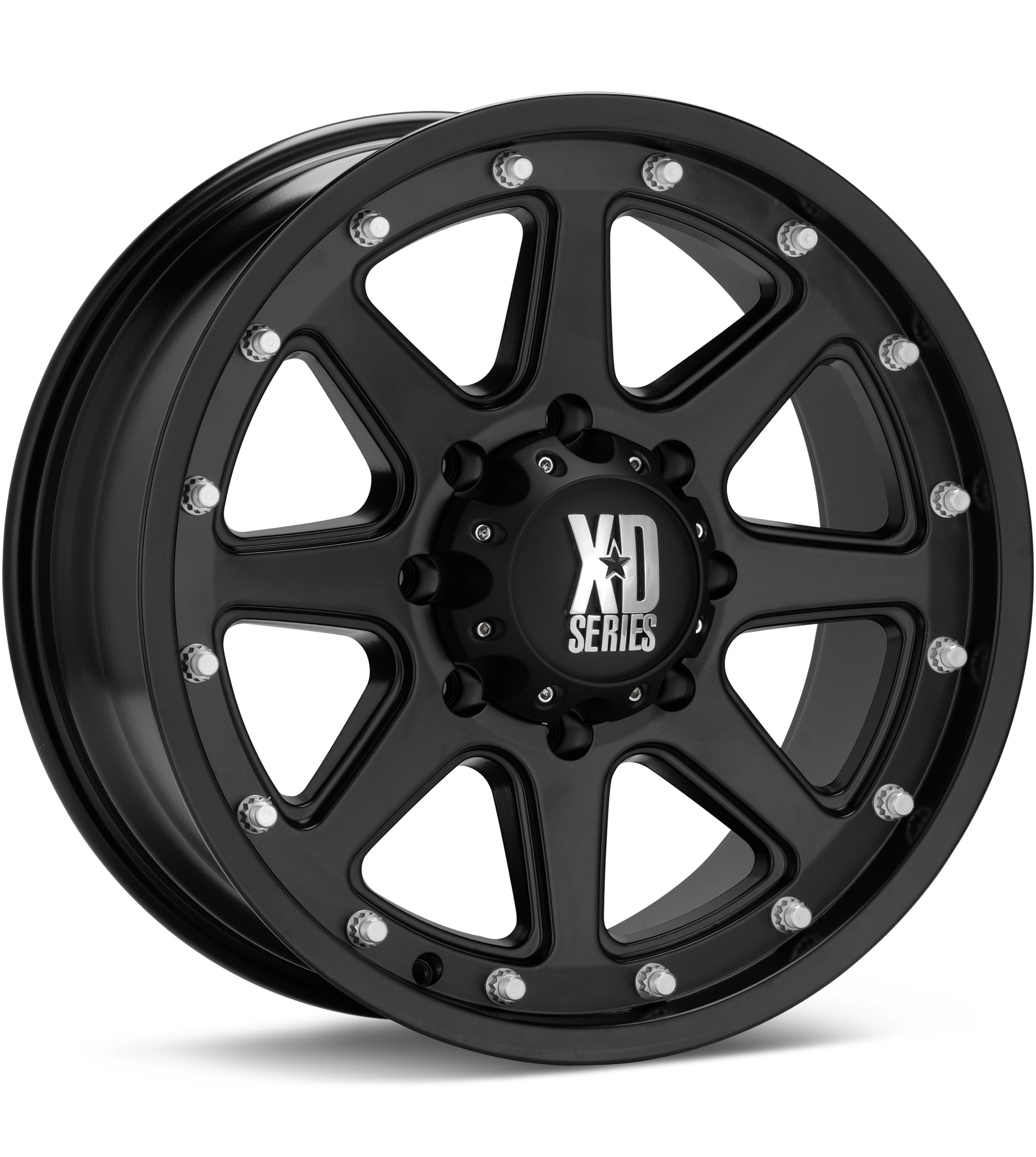 XD Wheels XD798 Addict Black Wheels 16 In 16x9 -12