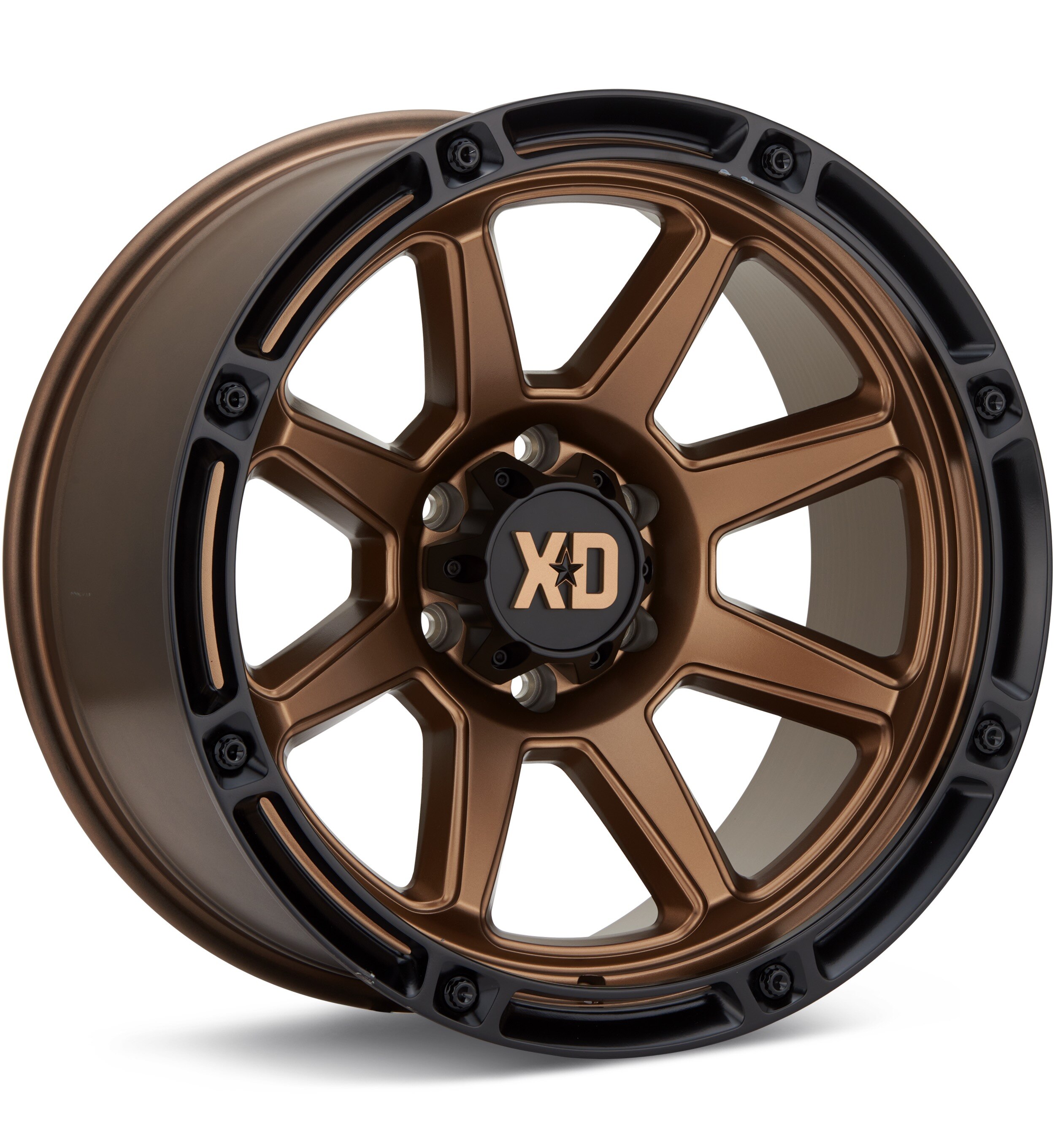 XD Wheels XD863 Titan Matte Bronze w/Black Lip Wheels 20 In 20x12 -44