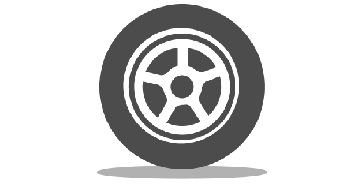 Exact fit tire and wheel package icon for vehicle-specific fitment