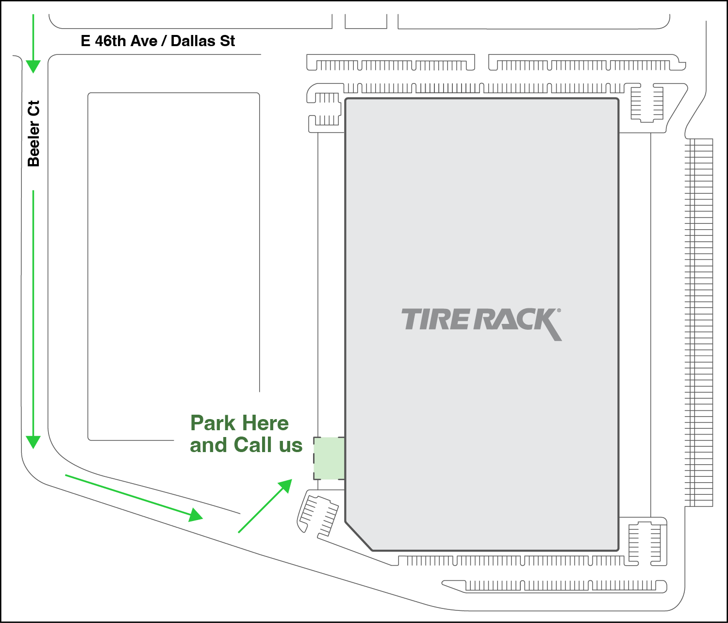 Colorado Distribution Center Order Pick-Up Map