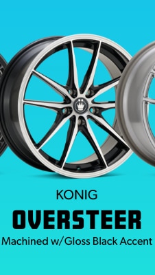 Konig Oversteer Machined w/Gloss Black Accent Wheel