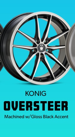 Konig Oversteer Machined w/Gloss Black Accent Wheel
