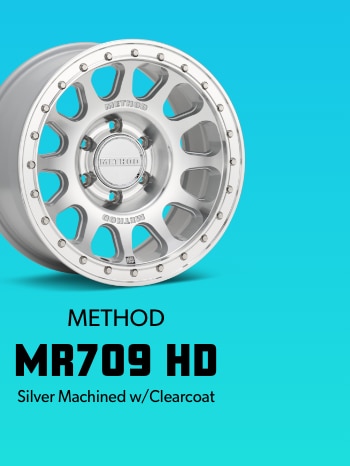 Method MR709 HD Silver Machined w/Clearcoat Wheel