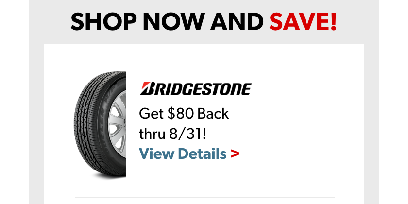 Get an $80 Bridgestone Mastercard by Mail