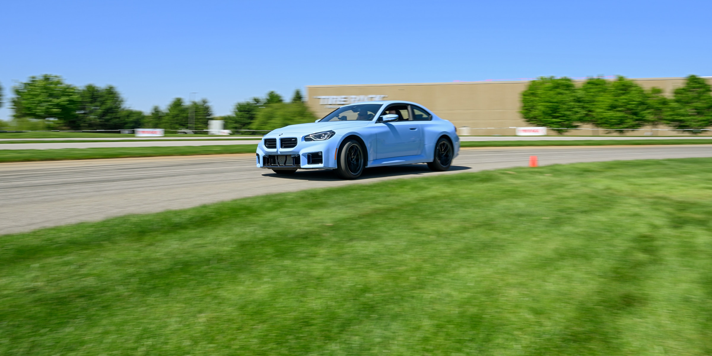 Confirming optimal track tire pressures using a BMW 2 on the Tire Rack test track