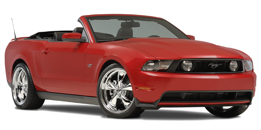 2010 Ford Mustang GT with American Racing Authentic Hot Rod AR605 Torq-Thrust M