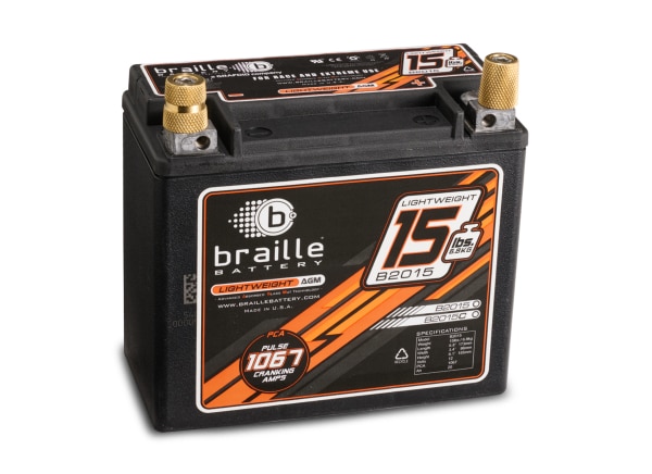 Braille 15LB Lightweight AGM Racing Battery | Tire Rack
