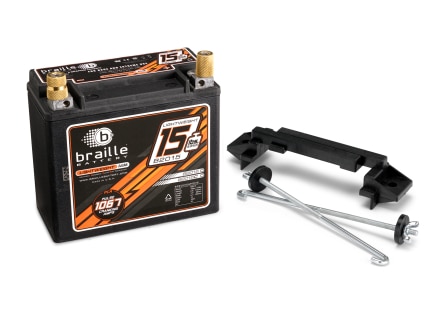 Braille 15LB Lightweight AGM Racing Battery w/Mount
