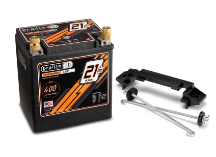 Braille 21LB Lightweight AGM Racing Battery w/Mount
