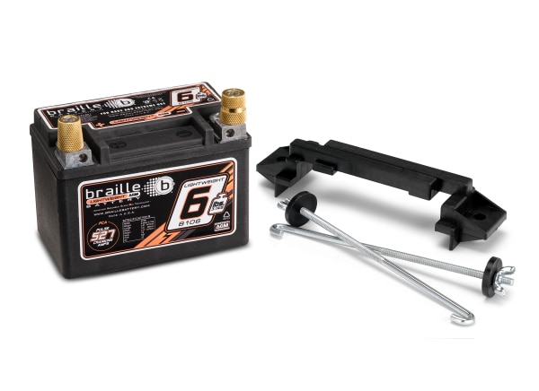 Braille 6LB Lightweight AGM Racing Battery w/Mount | Tire Rack