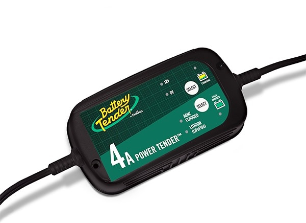 Battery Tender 6V/12V, 4A Selectable Battery Charger 022-0209-BT-WH