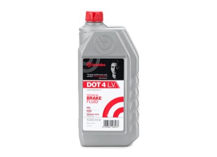 Brembo Premium Brake Fluid DOT 4 Low Viscosity  1000ml Bottle