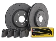 Hawk Talon Performance Ceramic Brake Kit - Slotted & Drilled