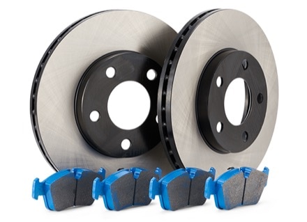 TR Select Kits Hawk Blue 9012 Pads & Centric 120 Series Rotors TRS120550ER