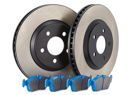 TR Select Kits Hawk Blue 9012 Pads & Centric 125 Series Rotors TRS1204432EF