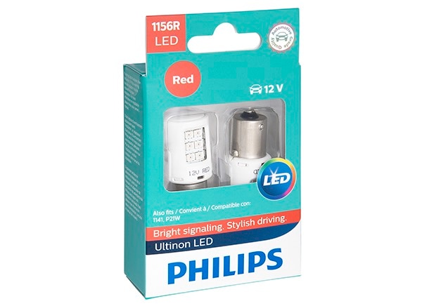 Philips 1156 Ultinon LED - Red 1156RULAX2