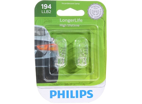 Philips 194 LongerLife Bulbs 194LLB2