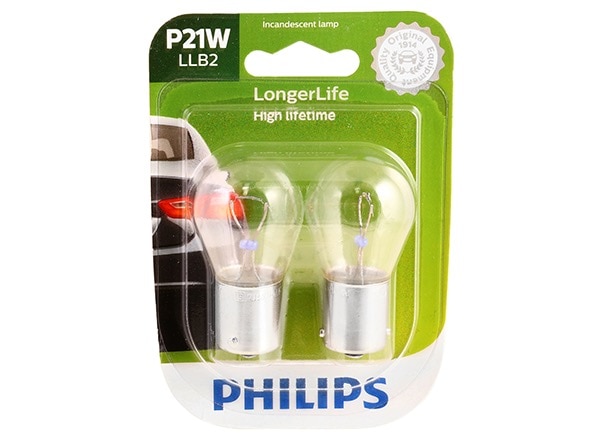 Philips P21W LongerLife Bulbs P21WLLB2