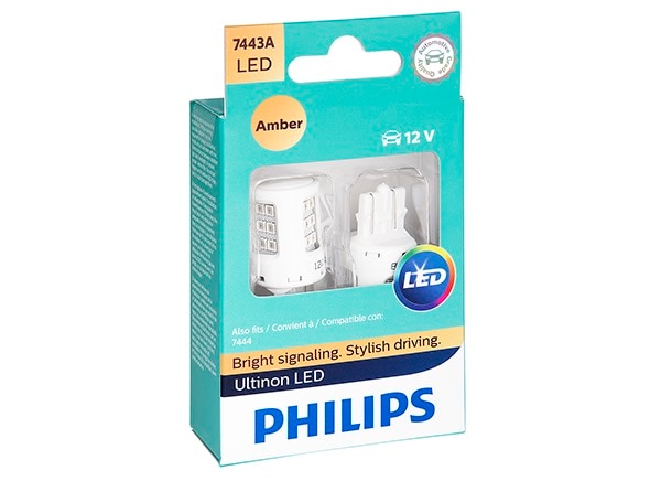 Philips 7443 Ultinon LED - Amber 7443AULAX2