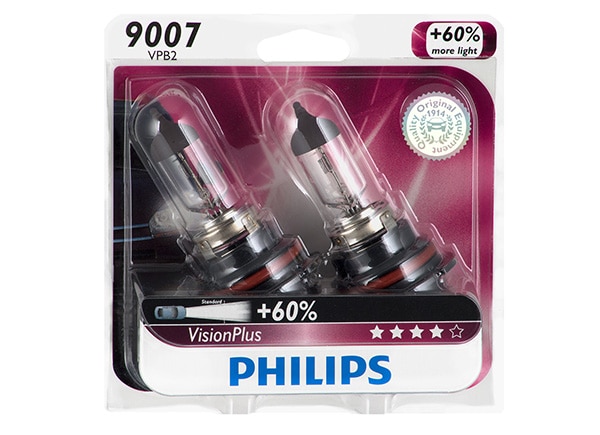 Philips 9007/HB5 VisionPlus Bulbs 9007VPB2