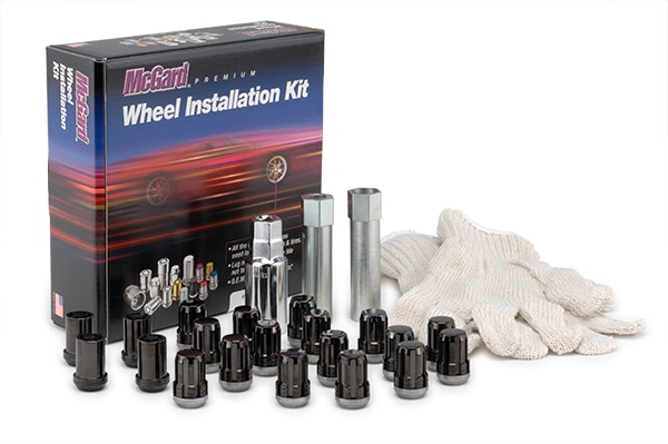 65554BKT Black SplineDrive 5 Lug Wheel Install Kit M12x1.25 65554BKT