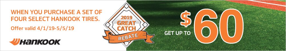 Hankook: Great Catch! Get Up to a $60 Rebate