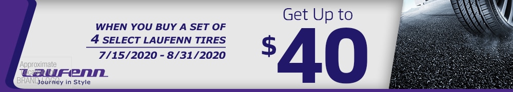 ONLINE REBATE: Get Up to $40* Back from Laufenn