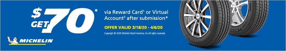 Get $70 Back from Michelin*