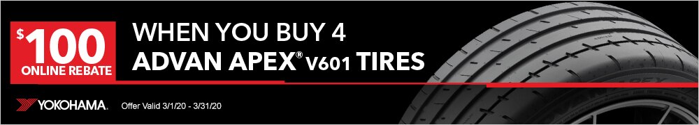 ONLINE REBATE: Get $100 Back from Yokohama