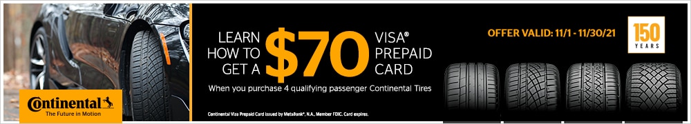 Continental: Get a $70 VISA Prepaid Card