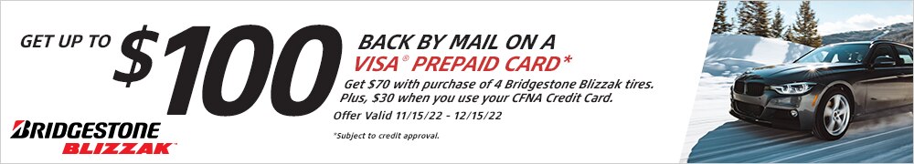 Bridgestone Blizzak: Get $70 Back by Mail