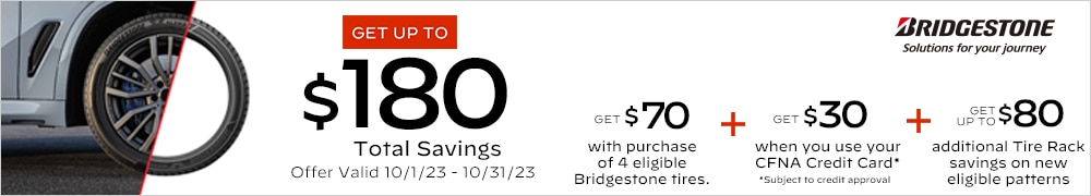 Bridgestone: Get $70 Back via Mail