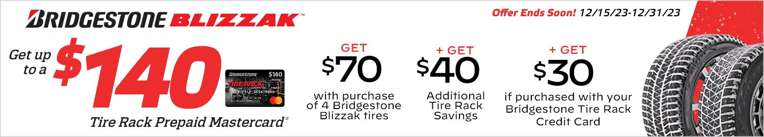Bridgestone Blizzak Special Offer: Get a $110 Prepaid Mastercard