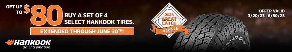 Hankook Great Catch Rebate, Get Up to $80 Back