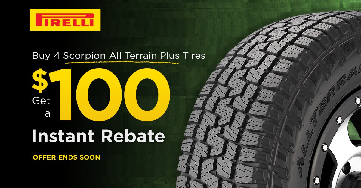 Pirelli Get a 100 Instant Rebate Terms & Conditions