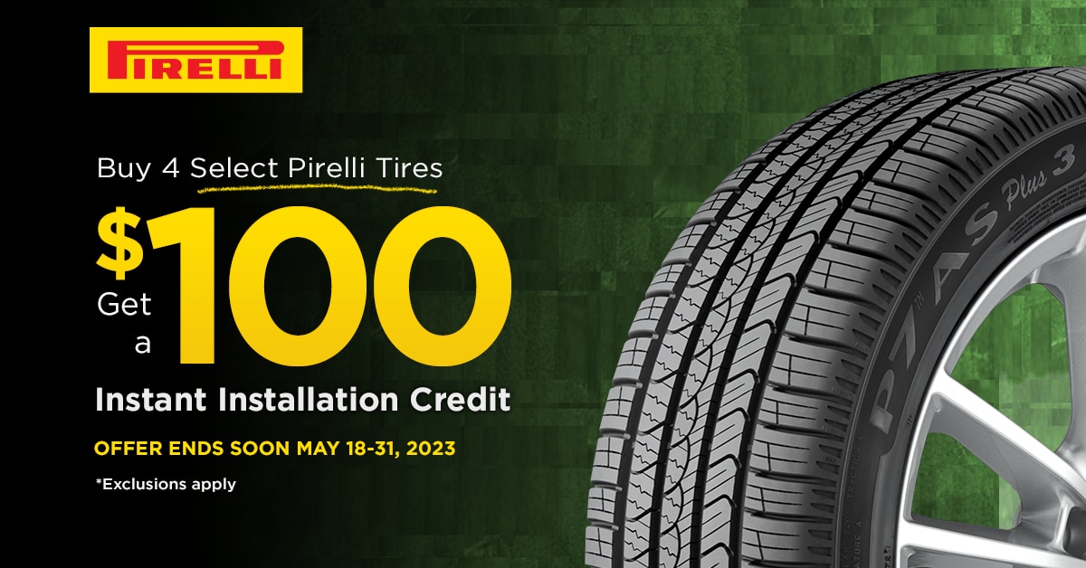 Pirelli Get a 100 Instant Installation Rebate Terms & Conditions