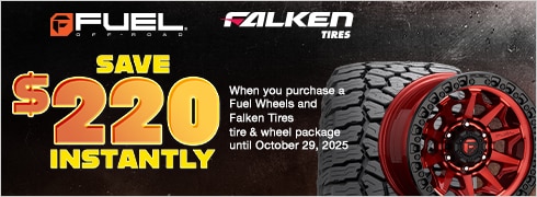 Save $220 Instantly When You Buy Select Tire & Wheel Packages