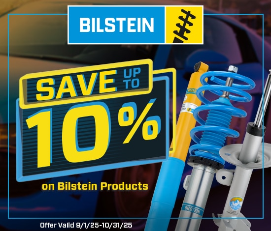 Save Up to 10% on Bilstein Suspension Products