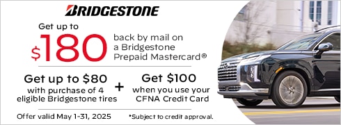Bridgestone: Get Up to $80 Back by Mail