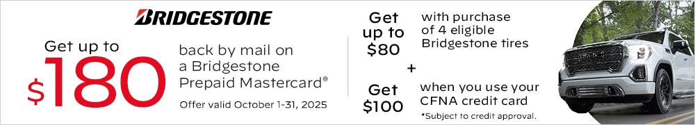 Bridgestone: Get Up to $80 Back by Mail