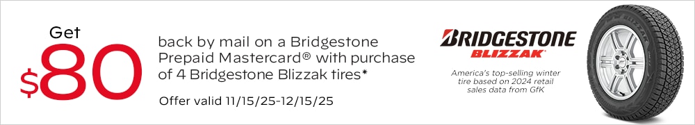 Bridgestone Blizzak: Get $80 Back by Mail