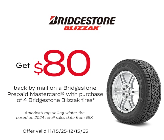 Bridgestone Blizzak: Get $80 Back by Mail