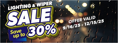 Lighting & Wiper Sale, Save Up to 30% 